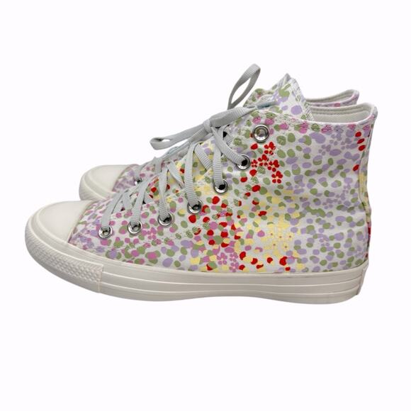 CONVERSE All Star High Top Multicolor Spring Floral Design  Women’s Sz 8 - Picture 2 of 13